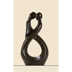 Gilde Francis Skulptur Paar "Fest verbunden" 30945 braun