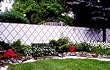 Chain Link Privacy Screening and Inserts - Diagonal Inserts - Aluminum Slats - 3 1/2 Ft. High-Green
