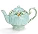 Majolica Berries And Leaves Design Italian Teapot Tuscan Decor