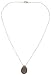 14k Yellow Gold 16mm Smokey Quartz Briolette Pendant Necklace, 17
