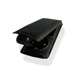 Incipio Technologies Stilo Leather Flip Case for iPod nano 4G (Black) by Incipio