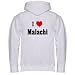 I Love/Heart Malachi Adult Zippered Hooded (Hoody Hoodie) Sweatshirt Fleece Jacket (V...