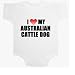 I Love My Australian Cattle Dog Baby Ultrasoft Onesie