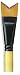 Black Gold Whales Tail Brush - Size 1