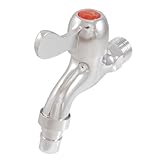 uxcell 蛇口 水タップ　水道水の蛇口　12.5mmPT　シングルレバークォーターターン