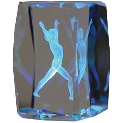 Female Gymnast Glass Figurine