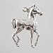 Southwestern Small Horse or Pony Pendant in Sterling Silver, #2497