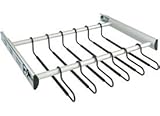 Pull-Out Pant Rack - 24 Inch Matte Nickel