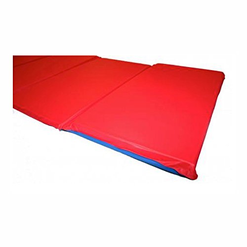 Peerless Plastics Kindermat Basic Red and Blue Mat with Pillow 5/8