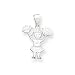 Sterling Silver Cheerleader Charm