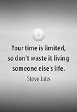 Steve Jobs Your Time is Limited Quote Poster - 13x19