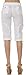 Helium London Womens Stretch Poplin Cargo Capri with Fabric Belt