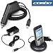 3-Piece Value Combo Pack Of HTC T-Mobile Excalibur / Dash / S620 PDA Smartphone Includes: Car Charger with IC Chip + Home Wall Travel Plug in Ac Charger + USB Docking Cradle Desktop Charger with Plug In AC Adapter