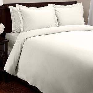 500TC Cotton Sheet Set with Bonus Cases, Queen, Ivory by