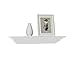WELLAND Corona Crown Molding Wall Shelf, 18-Inch, White