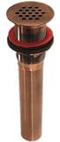 Thompson Traders TDL15-AC Grid Strainer Bathroom Drain Antique Copper