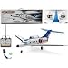 Air Earl Rc Airplane Twin Engine Ready to Fly Corporate Jet