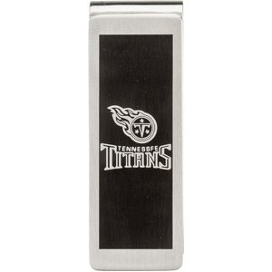 Stainless Steel 57.50MM X 19.75MM Tennessee Titans Team Name & Logo Money Clip