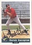 Derek Hacopian, Cleveland Indians Autographed Card