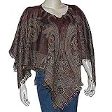 Girls Poncho Wool Dress in Jacquard Design 40  x 40 