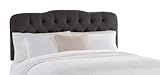 IMAGE OF Skyline Furniture Surrey Queen Tufted Headboard, Pewter Velvet