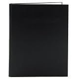 BookFactory® Blank Book - 168 Pages, Black Cover, Hardbound, 8 7/8" x 11 1/4", Blank Format (BLA-168-LBS-A-LKT00)