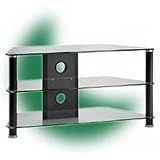 38 Inch DLP LCD Plasma TV Stand Black (Black) (19.69H x 37.80W x 18.11D)