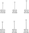 CHEEK PIERCING JEWELRY LB165/8- 16G 5/8