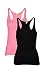 Trend18 Viscose Pack Of 2 Scoop Neck Top - Black/Pink RS.499.00