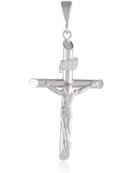 Duragold 14k White Gold Polished Crucifix Charm