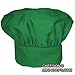 Chefskin Chef Mushroom Hat Green Adults Adjustable Velcro, Nice Soft Fabric Top Quality Hat, Delivered in 2-3 Days