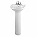 Foremost Group FL-1920-4W Foremost Series 1920 Pedestal Combo Bathroom Sink, White
