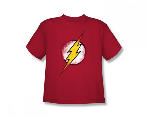 The Flash Logo Vintage Style DC Comics Superhero Youth T-Shirt Tee