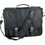 Embassy Genuine Black Leather Attache Case