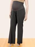 Motherhood Maternity: Plus Size Mid Belly Bi-stretch Suiting Maternity Pants