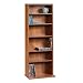 Sauder Multimedia Storage Tower Bookcase in Pecan finish