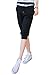 Pink Queen® Juniors Black Solid Elastic Waistband Active Capri Sweatpants L