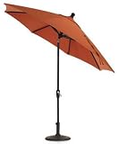 11' Auto-tilt Umbrella Black Melon Sunbrella