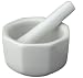 HIC Porcelain Octaganol Mortar and Pestle 3.5-inch White