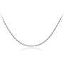 Sterling Silver 040-Gauge Diamond-Cut Rope Chain Necklace, 20"