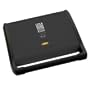 George Foreman GRV120B 120-Inch Non-Stick Indoor Grill with Extended Handle, Black