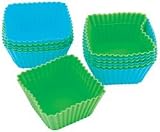 Wilton Silicone Baking Cups Square 12/Pkg W415S-9424, 2 Item(s)/Order