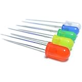 microtivity IL185 5mm Assorted Diffused LED w/ Resistors (5 Colors, Pack of 50)