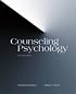Counseling Psychology