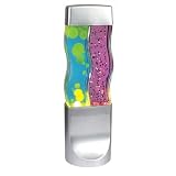 Twin Motion Lamp with Yellow Wax in Blue Liquid
