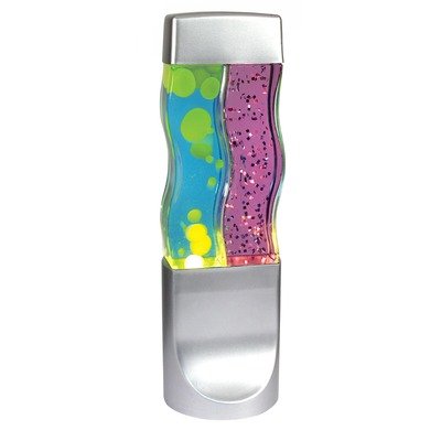 More image Twin Motion Lamp with Yellow Wax in Blue Liquid