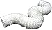 Lambro Industries 1309 Vent Hose, White, Vinyl, 4-In. x 8-Ft. - Quantity 12