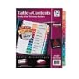 Ready Index Contemporary Table of Contents Dividers, 1-12, 1 Set (AVERI21312)