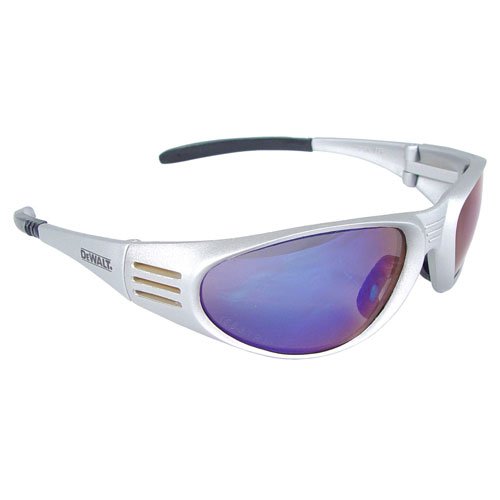 Safety Glasses DEWALT DPG56 Ventilator BLUE MIRROR Lens/SILVER FRAME