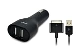 Dexim Dual USB Car Charger for iPhone/iPod (Black)